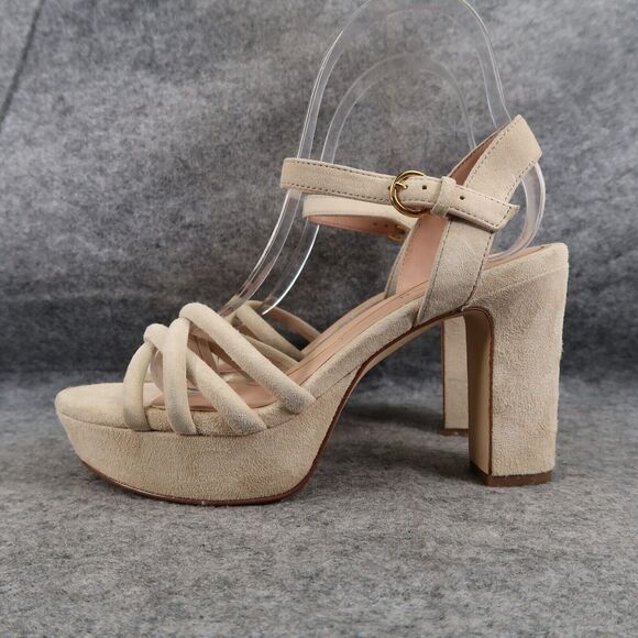 Cole Haan Shoes Womens 5.5 Sandal Pumps Platform Leather Ankle Strap Open Toe - Picture 4 of 16